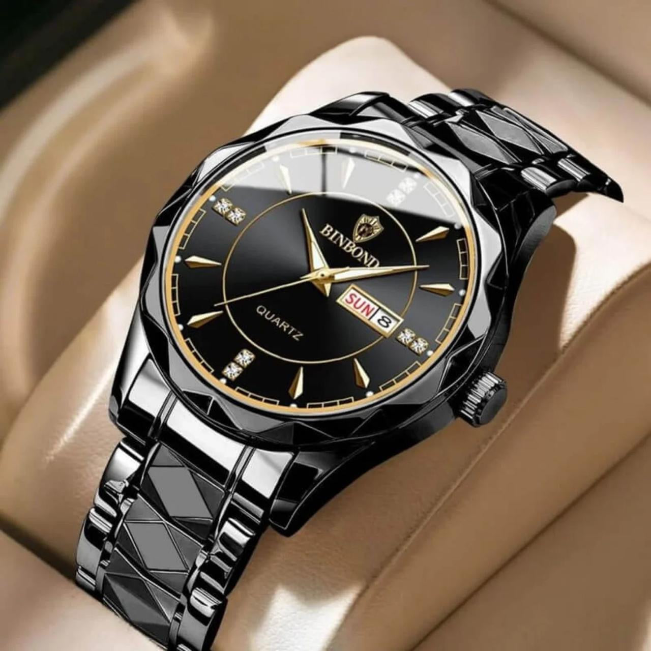 Stainless Steel Waterproof Watch Men's